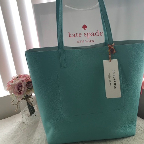 ♠️Kate Spade On Purpose Atoll Blue Tote - Picture 4 of 8